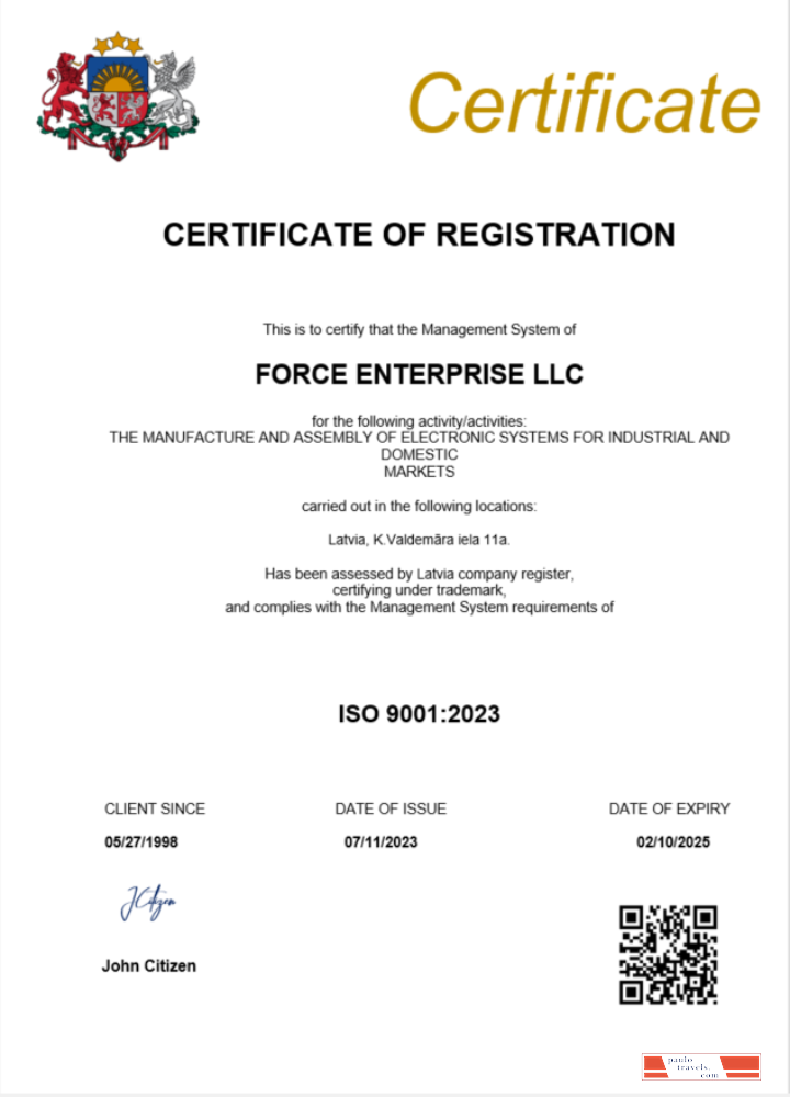 Latvia company registration certificate Word and PDF template